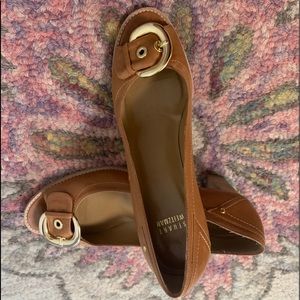 Stuart Weitzman 🐪 camel open toe chunk heal